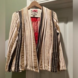 Ace & Jig open light weigh coat - gorgeous fabric - worn one- dry cleaned - MED